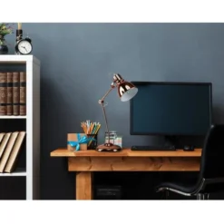 ATHM DESIGN Lampes à Poser Lampe Abat Jour Et Pied Métal Doré -Luminaires Soldes 202 lampe abat jour et pied metal dore 2