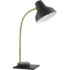 ATHM DESIGN Lampes à Poser Lampe Abat Jour Métal Et Pied Noir -Luminaires Soldes 202 lampe abat jour metal et pied noir