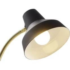 ATHM DESIGN Lampes à Poser Lampe Abat Jour Métal Et Pied Noir -Luminaires Soldes 202 lampe abat jour metal et pied noir 5