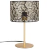 Maisons Du Monde Lampes à Poser Lampe Ajourée En Métal Doré Et Noir -Luminaires Soldes 202 lampe ajouree en metal dore et noir 1000 4 31 217536 1