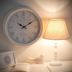 Maisons Du Monde Lampes à Poser Lampe Blanche Avec Abat-jour Beige -Luminaires Soldes 202 lampe blanche avec abat jour beige 1000 6 29 159109 4