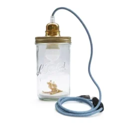 Reversible Lampes à Poser Lampe Bocal Skieurs Fil Noir -Luminaires Soldes 202 lampe bocal skieurs fil bleu