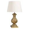 Maisons Du Monde Lampes à Poser Lampe Classique Sculptée Doré Vieilli Et Coton Blanc -Luminaires Soldes 202 lampe classique sculptee dore vieilli et coton blanc 1000 3 16 165328 5