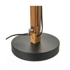 Wadiga Lampes à Poser Lampe De Bureau Articulée Métal Noir Et Bambou H40,5cm -Luminaires Soldes 202 lampe de bureau articulee metal noir et bambou h40 5cm 2