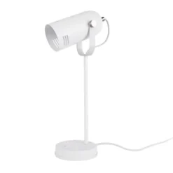 Present Time Lampes à Poser Lampe De Bureau Blanche H42cm -Luminaires Soldes 202 lampe de bureau blanche h42cm 2