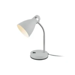 Leitmotiv Lampes à Poser Lampe De Bureau En Métal New Study Gris -Luminaires Soldes 202 lampe de bureau en metal new study blanc 8