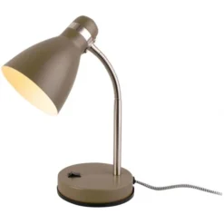 Leitmotiv Lampes à Poser Lampe De Bureau En Métal New Study Vert Mousse -Luminaires Soldes 202 lampe de bureau en metal new study vert mousse 2