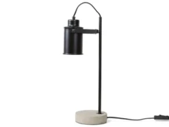 Beliani Lampes à Poser Lampe De Bureau Noir