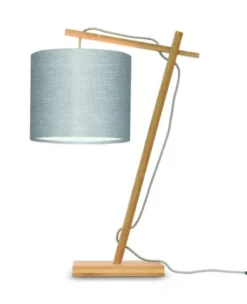 Good & Mojo Lampes à Poser Lampe De Table Bambou/lin H46cm