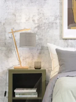 Good & Mojo Lampes à Poser Lampe De Table Bambou/lin H46cm 9 Good & Mojo Lampes à Poser Lampe De Table Bambou/lin H46cm -Luminaires Soldes 202 lampe de table bambou lin h46cm 19