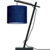 Good & Mojo Lampes à Poser Lampe De Table Bambou Noir/lin H46cm 2 Good & Mojo Lampes à Poser Lampe De Table Bambou Noir/lin H46cm -Luminaires Soldes 202 lampe de table bambou noir lin h46cm 24