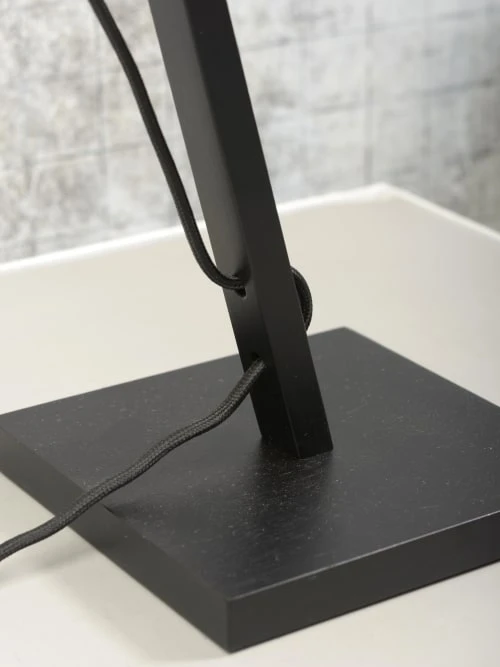 Good & Mojo Lampes à Poser Lampe De Table Bambou Noir/lin H46cm 8 Good & Mojo Lampes à Poser Lampe De Table Bambou Noir/lin H46cm – Image 6