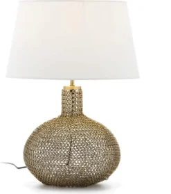 Thai Natura Lampes à Poser Lampe De Table Design Couleur Dorée