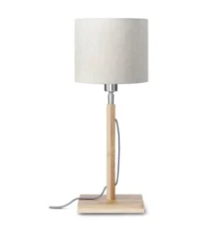 Good & Mojo Lampes à Poser Lampe De Table En Bambou Abat-jour En Lin Lin Clair, H. 59cm 13 Good & Mojo Lampes à Poser Lampe De Table En Bambou Abat-jour En Lin Lin Clair, H. 59cm -Luminaires Soldes 202 lampe de table en bambou abat jour en lin lin clair h 59cm 5