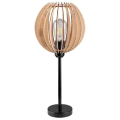 Britop Lighting Lampes à Poser Lampe De Table En Bois -Luminaires Soldes 202 lampe de table en bois 8