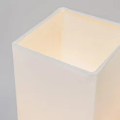 QAZQA Lampes à Poser Lampe De Table En Métal Blanc -Luminaires Soldes 202 lampe de table en metal blanc 11