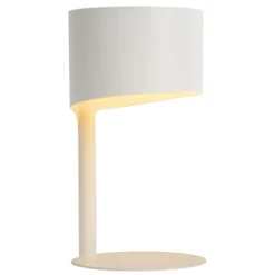 Lucide Lampes à Poser Lampe De Table En Métal Blanc