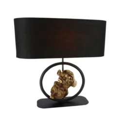 Now’s Home Lampes à Poser Lampe De Table En Métal Et Bois