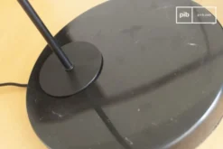 PIB Lampes à Poser Lampe De Table En Métal Et Marbre Noir -Luminaires Soldes 202 lampe de table en metal et marbre noir 2