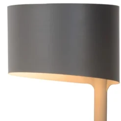 Lucide Lampes à Poser Lampe De Table En Métal Gris -Luminaires Soldes 202 lampe de table en metal gris 2