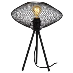 Lucide Lampes à Poser Lampe De Table En Métal Noir