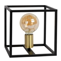 Lucide Lampes à Poser Lampe De Table En Métal Noir -Luminaires Soldes 202 lampe de table en metal noir 26