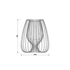 Keria Lampes à Poser Lampe De Table En Métal Noir -Luminaires Soldes 202 lampe de table en metal noir 37