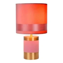 Lampea Lampes à Poser Lampe De Table En Métal Rose 32 Cm -Luminaires Soldes 202 lampe de table en metal rose 32 cm 5