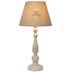 Lucide Lampes à Poser Lampe De Table En Métal Taupe