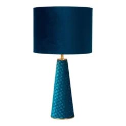 Lampea Lampes à Poser Lampe De Table En Métal Turquoise 47 Cm -Luminaires Soldes 202 lampe de table en metal turquoise 47 cm 2