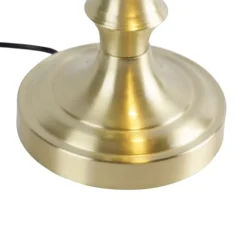 QAZQA Lampes à Poser Lampe De Table En Verre Doré/laiton -Luminaires Soldes 202 lampe de table en verre dore laiton 5