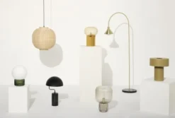 Hubsch Lampes à Poser Lampe De Table En Verre Vert -Luminaires Soldes 202 lampe de table en verre vert 3