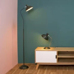 Present Time Lampes à Poser Lampe De Table Hood Métal Noir -Luminaires Soldes 202 lampe de table hood metal noir 2