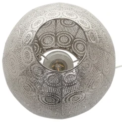 Beliani Lampes à Poser Lampe De Table Métallique -Luminaires Soldes 202 lampe de table metallique 3