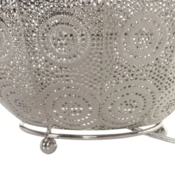 Beliani Lampes à Poser Lampe De Table Métallique -Luminaires Soldes 202 lampe de table metallique 4