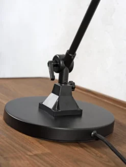 It's About Romi Lampes à Poser Lampe De Table Noire Flexible Et Abat-jour Gris Foncé H100cm -Luminaires Soldes 202 lampe de table noire flexible et abat jour gris fonce h100cm 3