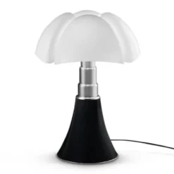 Martinelli Luce Lampes à Poser Lampe Ampoules LED Pied Télescopique Noir H66-86cm -Luminaires Soldes 202 lampe dimmer led pied telescopique noir h66 86cm