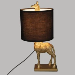 Decoratie Lampes à Poser Lampe Droite Girafe Doré H42 -Luminaires Soldes 202 lampe droite girafe dore h42 2