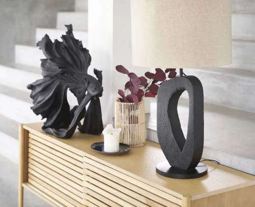 Maisons Du Monde Lampes à Poser Lampe En Acacia Noir Et Abat-jour En Lin Beige 6 Maisons Du Monde Lampes à Poser Lampe En Acacia Noir Et Abat-jour En Lin Beige – Image 4