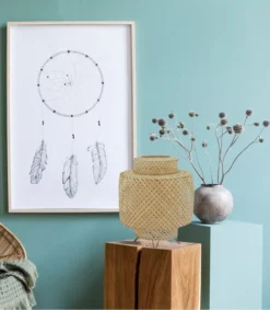 Lussiol Lighting Lampes à Poser Lampe En Bambou Naturel H.38 Cm -Luminaires Soldes 202 lampe en bambou naturel h 38 cm 2