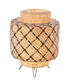 Lussiol Lighting Lampes à Poser Lampe En Bambou Noir H.38 Cm -Luminaires Soldes 202 lampe en bambou noir h 38 cm 2