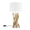Maisons Du Monde Lampes à Poser Lampe En Bois Flotté Et Abat-jour En Coton H 55 Cm -Luminaires Soldes 202 lampe en bois flotte et abat jour en coton h 55 cm 1000 16 0 138498 1
