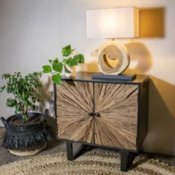 Now’s Home Lampes à Poser Lampe En Bois Naturel Avec Abat-jour Ivoire H57cm -Luminaires Soldes 202 lampe en bois naturel avec abat jour ivoire h57cm 2