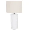 Maisons Du Monde Lampes à Poser Lampe En Céramique Blanche Et Abat-jour En Coton Beige -Luminaires Soldes 202 lampe en ceramique blanche et abat jour en coton beige 1000 5 28 227414 1