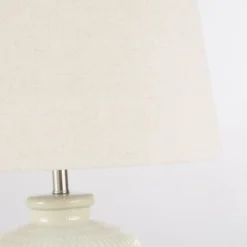 Maisons Du Monde Lampes à Poser Lampe En Céramique Bleu Vert Et Abat-jour En Lin Beige -Luminaires Soldes 202 lampe en ceramique bleu vert et abat jour en lin beige 1000 9 13 222930 4