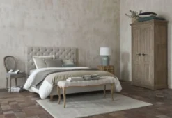 Maisons Du Monde Lampes à Poser Lampe En Céramique Bleue Abat-jour En Lin Blanc -Luminaires Soldes 202 lampe en ceramique bleue abat jour en lin blanc 1000 8 37 209465 3