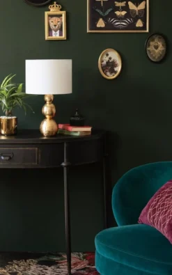 Maisons Du Monde Lampes à Poser Lampe En Céramique Dorée Et Abat-jour En Lin Blanc -Luminaires Soldes 202 lampe en ceramique doree et abat jour en lin blanc 1000 6 30 227211 3