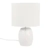 Maisons Du Monde Lampes à Poser Lampe En Céramique Et Abat-jour En Coton Blancs -Luminaires Soldes 202 lampe en ceramique et abat jour en coton blancs 1000 13 34 222951 1