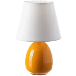 Unimasa Lampes à Poser Lampe En Céramique Parme 24.5 Cm -Luminaires Soldes 202 lampe en ceramique orange 24 5 cm