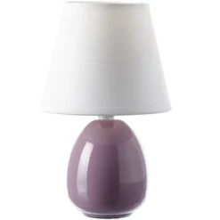 Unimasa Lampes à Poser Lampe En Céramique Parme 24.5 Cm